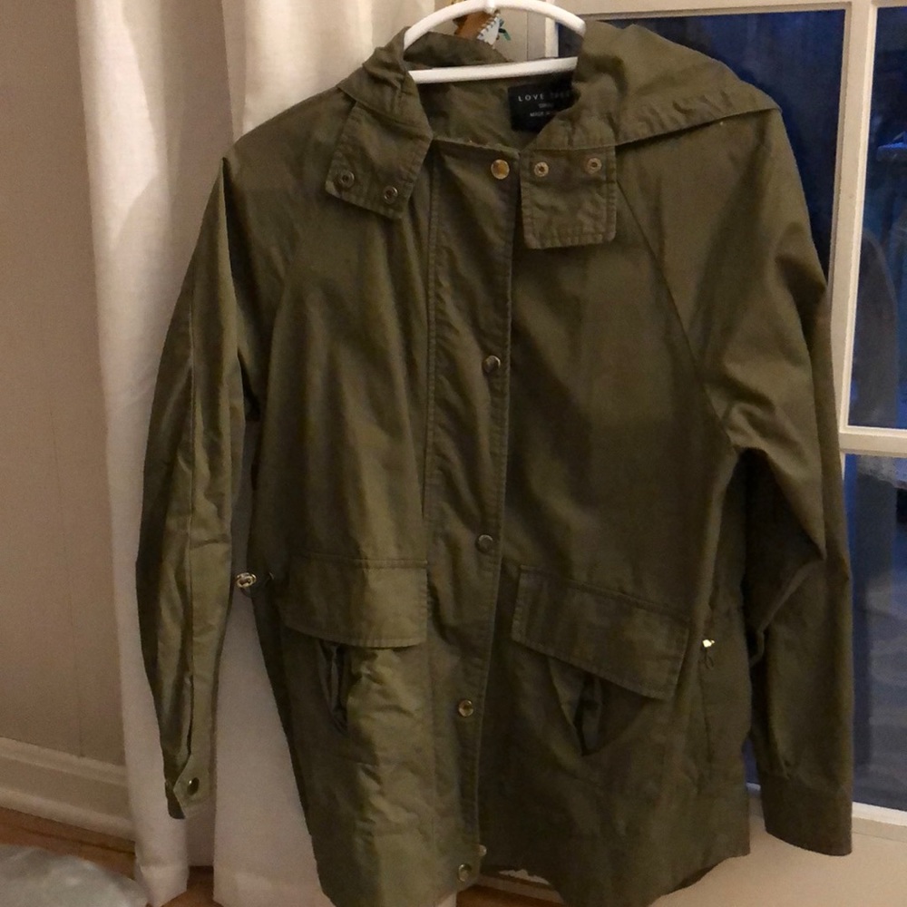 Love Tree olive jacket size small